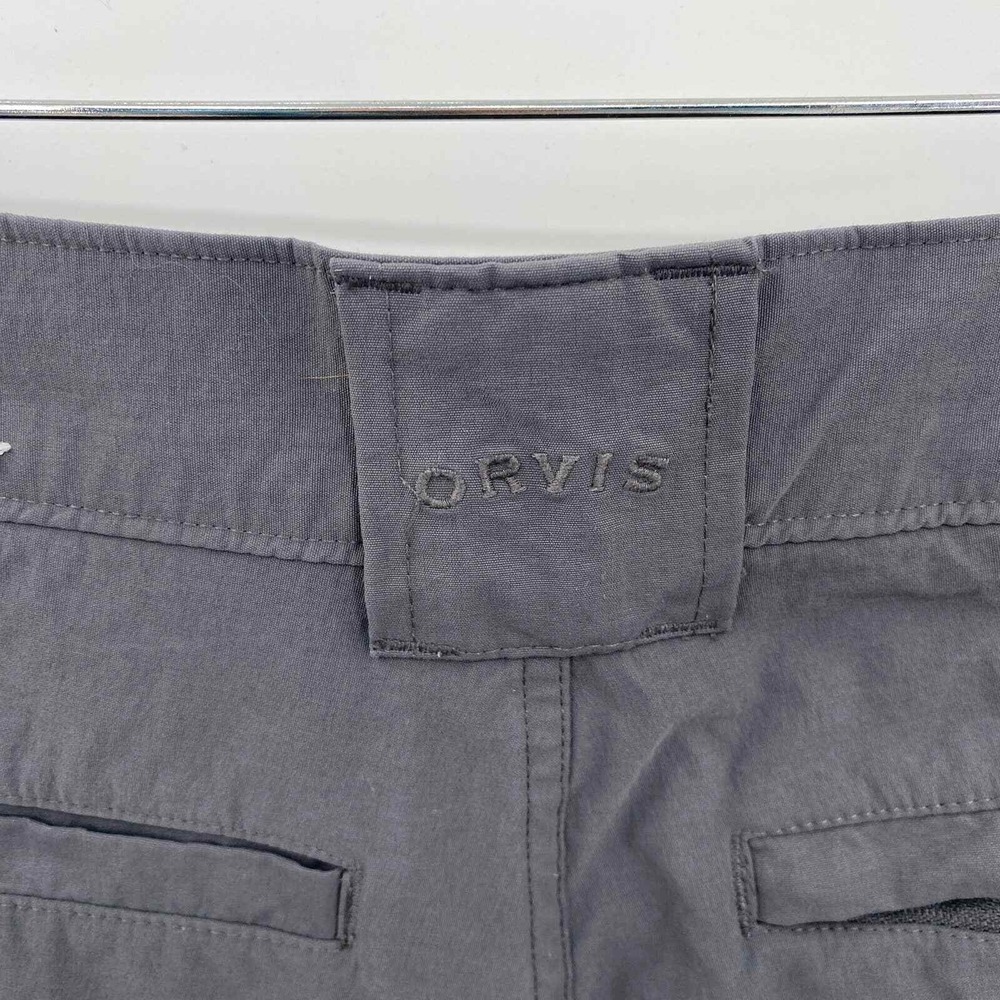 Orvis Cargo Shorts Mens 32 Gray Nylon Quick Dry Pockets Gorpcore - Picture 7 of 11
